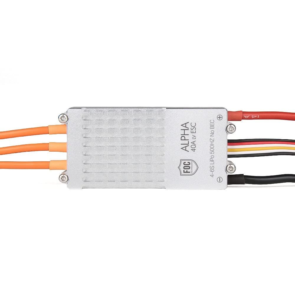 Alpha 40A Low Voltage FOC ESC Electronic Speed Controller for Brushless Motor Multicopter RC Drone MN501S MN601S