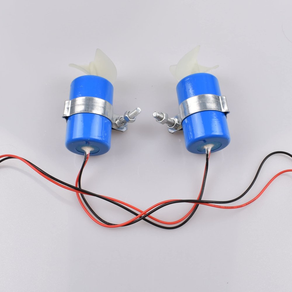 Midzooparts Rc Jet Boat Underwater Motor Thruster 7.4v 16800rpm Cw CCW 3-Blades Propeller Fr DIY Micro Rov Robot Rc Bait Boat Submarine Part