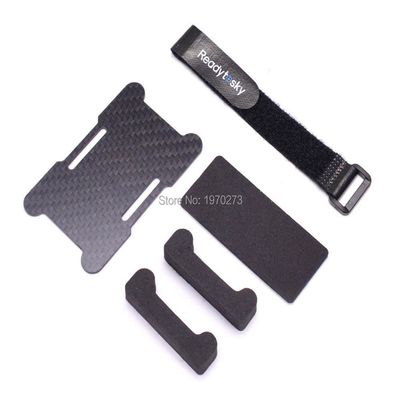 Battery Holder Plate Protection Board Carbon Fiber 1.5mm & Battery Belt for QAV-X 214 210mm ZMR200 X FPV Racing Drone