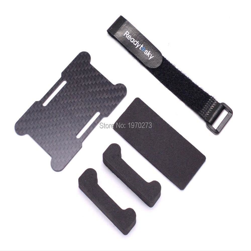 Battery Holder Plate Protection Board Carbon Fiber 1.5mm & Battery Belt for QAV-X 214 210mm ZMR200 X FPV Racing Drone