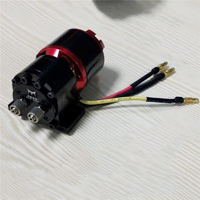 Midzooparts High Power Hydraulic Oil Pump with 4250 Brushless Motor Model Car Modification Gear Pump for Tamiya 1/14 RC Trailer Truck Parts