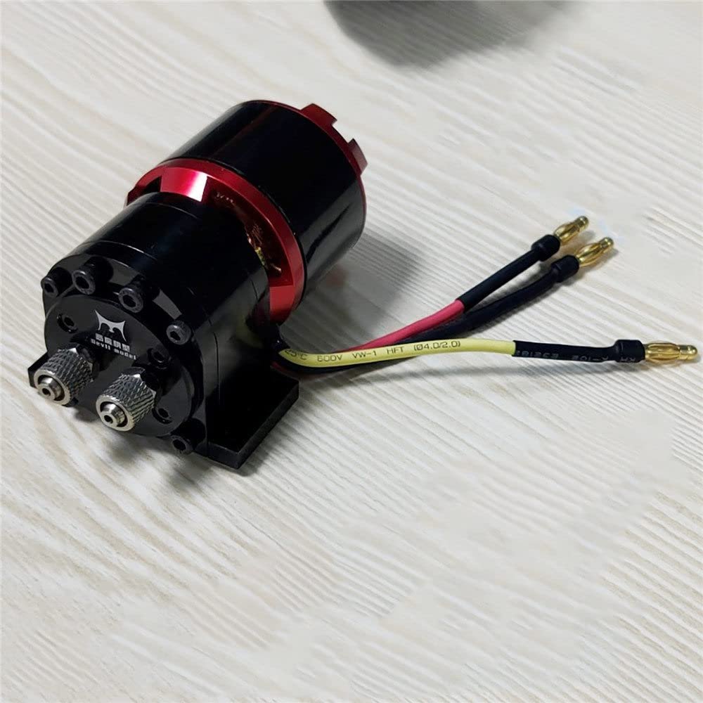 Midzooparts High Power Hydraulic Oil Pump with 4250 Brushless Motor Model Car Modification Gear Pump for Tamiya 1/14 RC Trailer Truck Parts