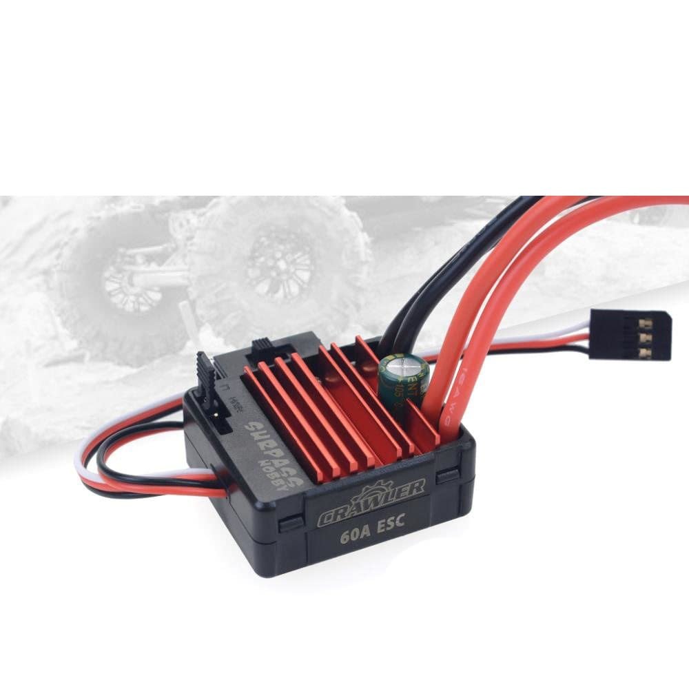 Hobby ESC 60A for RC 5-Slot 540 Brushed Motor for Traxxas TRX-4 Blazer Axial SCX10 D110 D90 RC Crawlwer 1/10 1/8 Car