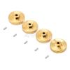 4mm Thick Brass Heavy Duty Wheel Hubs Combiner for 1/24 1:24 SCX24-90081 RC Car Crawler - 4pcs/Set view 2