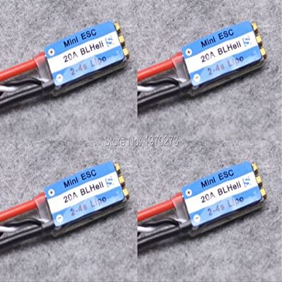 4pcs/lot Mini 20A ESC BLHeli_S OPTO 2-4S Lipo BLHeli-S esc for FPV Race QAV-R 180mm Quadcopter