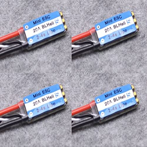 4pcs/lot Mini 20A ESC BLHeli_S OPTO 2-4S Lipo BLHeli-S esc for FPV Race QAV-R 180mm Quadcopter