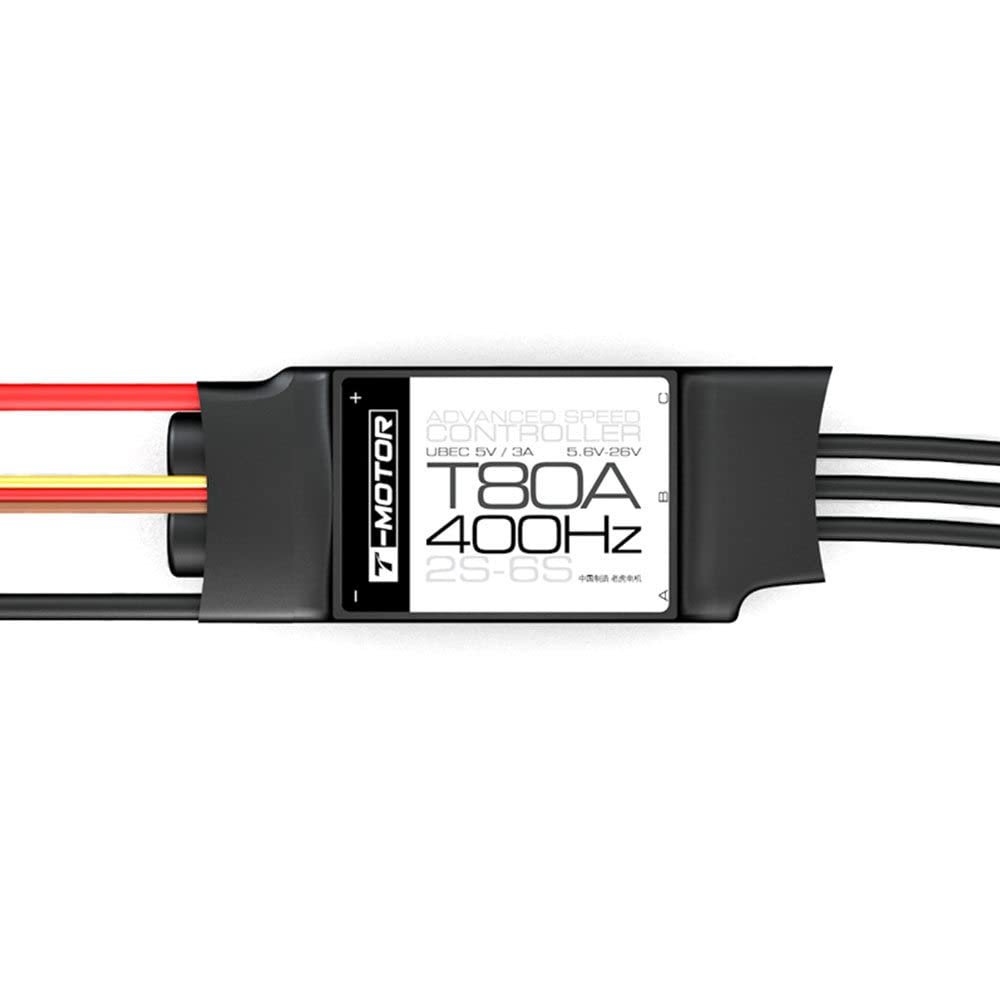 T80A (2-6S 400HZ with BEC) Brushless Motor Electronic Speed Controller for Multicopter fit with U7 Motor