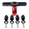 4PCS 12mm to 17mm Wheel Hex Hub Conversion Adapter + 17mm Wheel HEX Nuts Sleeve Wrench for 1/10 RC Car and Upgrade 1:8 Tires view 1
