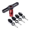 4PCS 12mm to 17mm Wheel Hex Hub Conversion Adapter + 17mm Wheel HEX Nuts Sleeve Wrench for 1/10 RC Car and Upgrade 1:8 Tires view 2