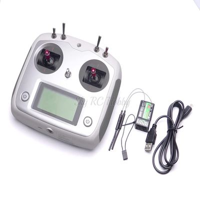 FS-i6S 2.4G 10CH AFHDS 2A Transmitter with FS-iA6B Receiver Mode 2 for RC Airplane Quadcopter Multirotor Drone