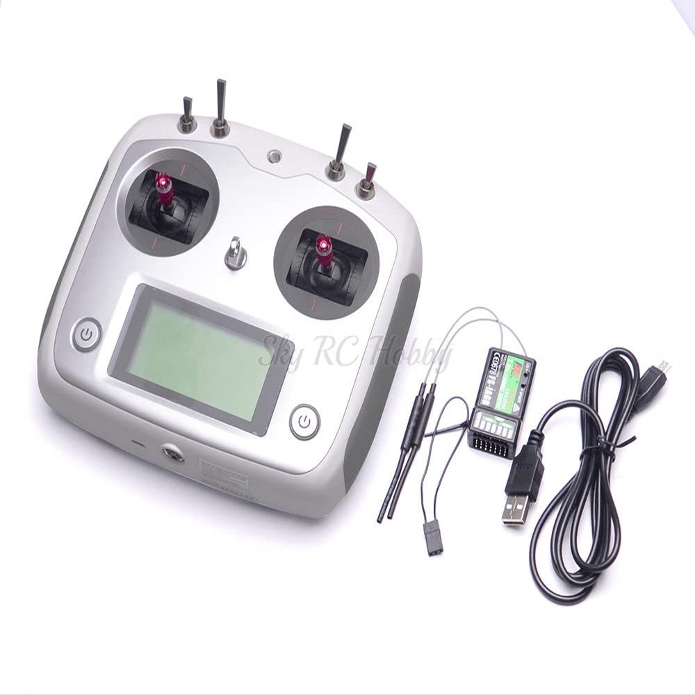 FS-i6S 2.4G 10CH AFHDS 2A Transmitter with FS-iA6B Receiver Mode 2 for RC Airplane Quadcopter Multirotor Drone