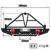 1Set Metal Rear Bumper with Led Light for 1/10 RC Car Axial SCX10 90046 90047 Traxxas TRX4 TRX-4 view 2