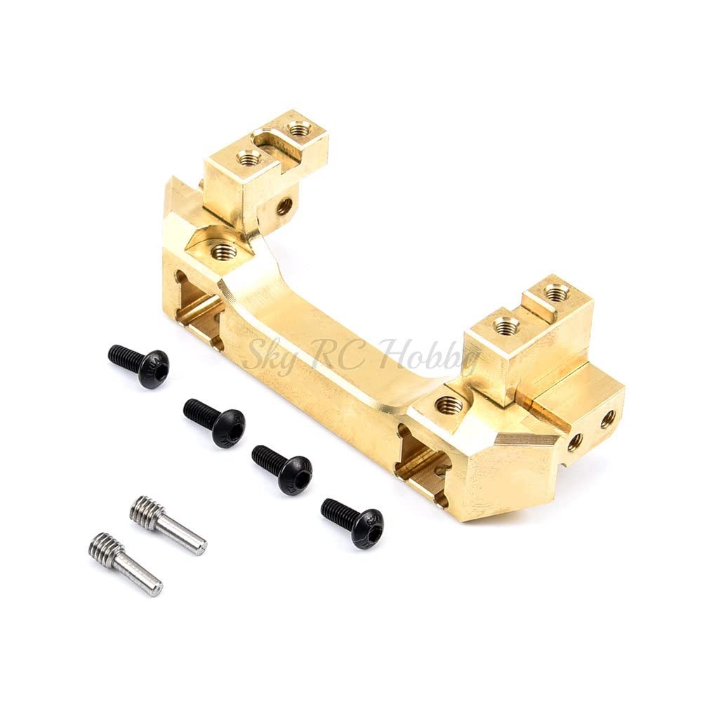 1/10 RC TRX4 Front Bumper Mount Gold Servo Relocation Mount for Traxxas TRX-4