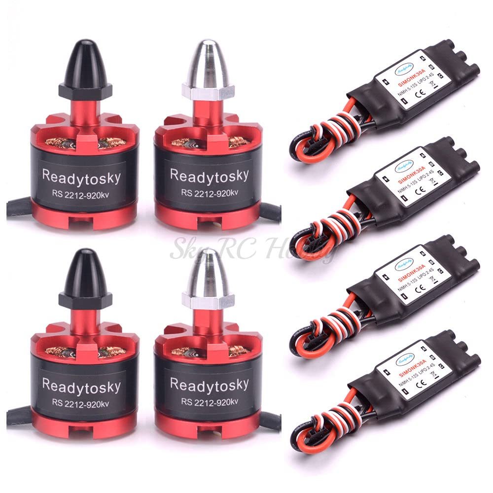 4pcs 2212 920KV Brushless Motor + 4pcs 30A Simonk ESC for F450 F550 S500 S550 X525 Quadcopter Multicopter