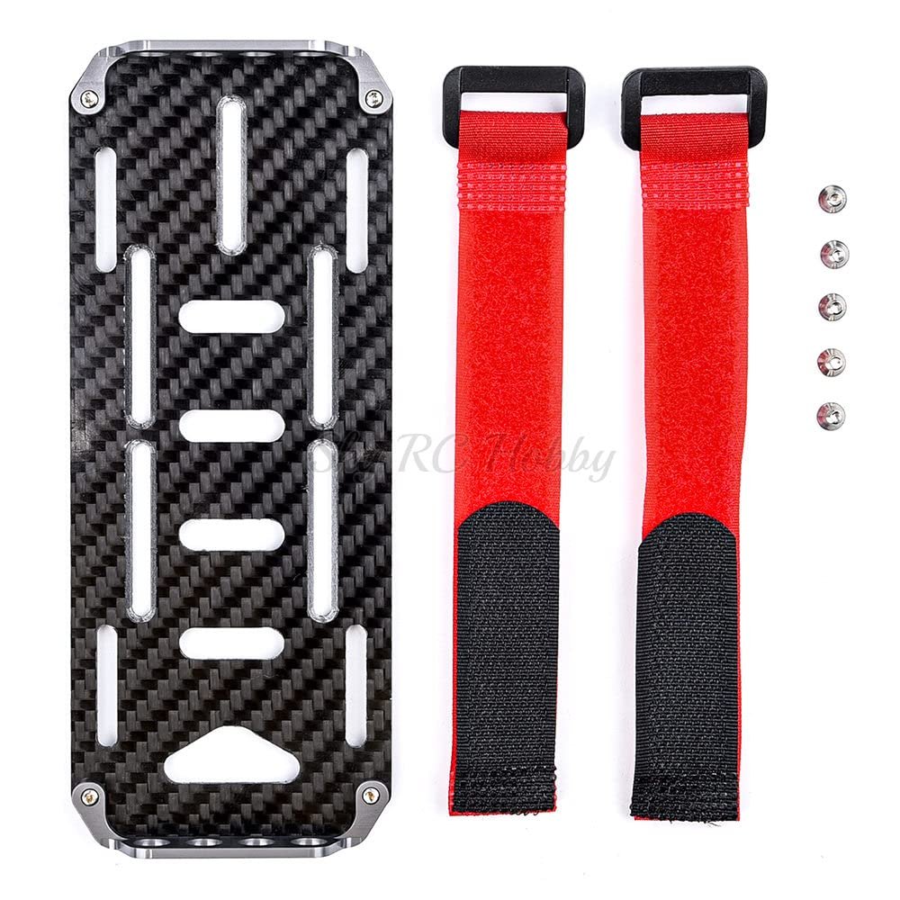 Aluminum Alloy Battery Mounting Plate for 1/10 Scale RC Crawler Car Axial SCX10 90046 CC01 F350 D90