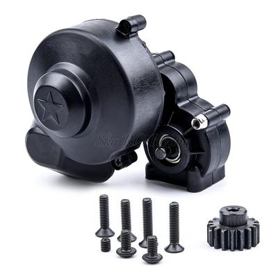 1:10 Scale Plastic Complete Center Gearbox Transmission Box with Gear for Axial SCX10 SCX10 II 90046 90047 1/10 RC Crawler Car
