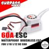 Hobby 60A ESC Waterproof Brushless Electric Speed Controller for 1/10 1/12 RC Monster Off-Road Short Course Car Boat view 4