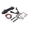 Metal Black Front Bumper with Light for 1/10 1:10 RC Crawler Car Traxxas TRX-4 Axial SCX10 & SCX10 II 90046 SCX10 III AXI03007 view 3