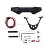 Metal Black Front Bumper with Light for 1/10 1:10 RC Crawler Car Traxxas TRX-4 Axial SCX10 & SCX10 II 90046 SCX10 III AXI03007 view 4