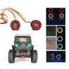 Multiple Colour Colorful Angel Eye Lamp RGB LED Lights with 58cm Cable for 1/10 RC Crawler Car SCX10 TRX4 D90 W-Rangler view 1