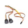 Multiple Colour Colorful Angel Eye Lamp RGB LED Lights with 58cm Cable for 1/10 RC Crawler Car SCX10 TRX4 D90 W-Rangler view 2