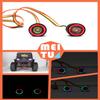 Multiple Colour Colorful Angel Eye Lamp RGB LED Lights with 58cm Cable for 1/10 RC Crawler Car SCX10 TRX4 D90 W-Rangler view 3