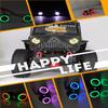 Multiple Colour Colorful Angel Eye Lamp RGB LED Lights with 58cm Cable for 1/10 RC Crawler Car SCX10 TRX4 D90 W-Rangler view 4