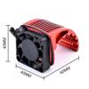 Motor Heatsink CNC 4010 Alloy Cooling Fan for Brushless Motor 42mm Leopard Castle 4274 1515 812 T8 4268 4272 view 4