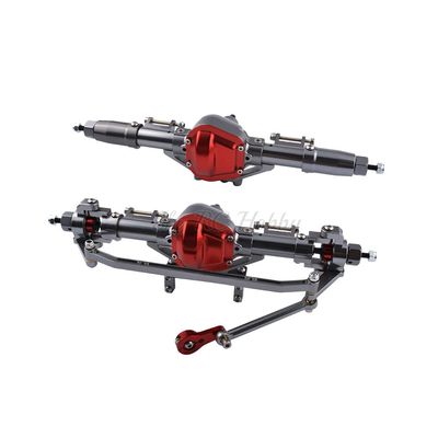 Good Quality RC Car Complete Alloy Front and Rear Axle with Arm CNC Machined for 1:10 Rc Crawler AXIAL SCX10