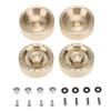 4Pcs/Set 6mm Thick Brass Brake Disc Wheel Hex Adapter Combiner for 1/24 RC Crawler Car Axial SCX24 90081 Upgrade Accessories view 1