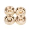 4Pcs/Set 6mm Thick Brass Brake Disc Wheel Hex Adapter Combiner for 1/24 RC Crawler Car Axial SCX24 90081 Upgrade Accessories view 4