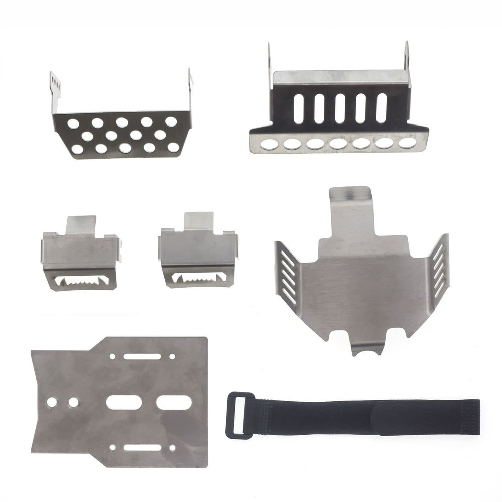 1set Metal Axle Protector Chassis Armor Plate for 1/10 1:10 RC Crawler Traxxas TRX4 TRX-4 Upgrade Part