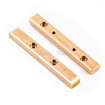 2Pcs/Set RC Car Brass Boulder Bars Nerf Bars Rock Rails for 1/24 1:24 Axial SCX24 90081 Girder Strengthen Upgrade Accessories