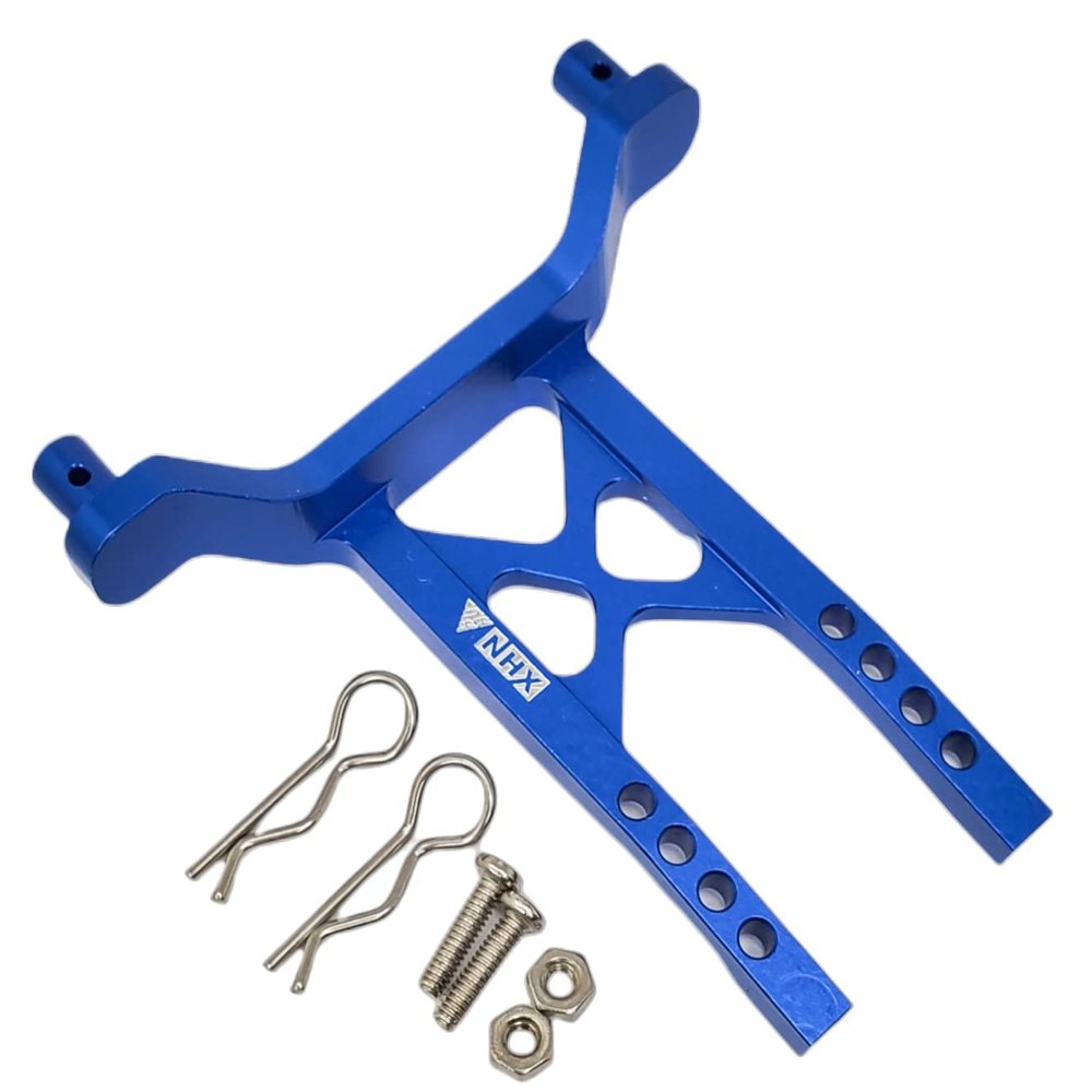 NHX RC Aluminum Rear Body Mount for Traxxas 1/18 LATRAX Teton Blue
