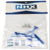 NHX RC Aluminum Rear Body Mount for Traxxas 1/18 LATRAX Teton Blue view 3