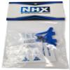 NHX RC Aluminum Rear Shock Tower for Traxxas 1/18 LATRAX Teton Blue view 3