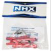 NHX RC Aluminum Front/Rear Lower Suspension Arms : Traxxas 1/18 LATRAX Teton Red view 3