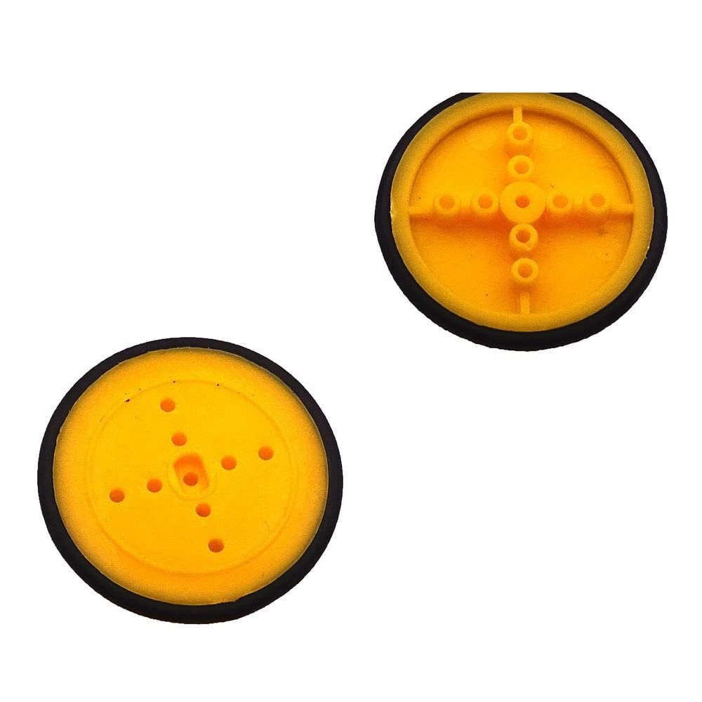 10pcs 410 Rubber Wheels Robot Tires TT Motor Robot Intelligent car Platform car Electronic Design Toys