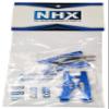 NHX RC Aluminum Front/Rear Lower Suspension Arms for 1/18 LaTrax Teton Blue view 3