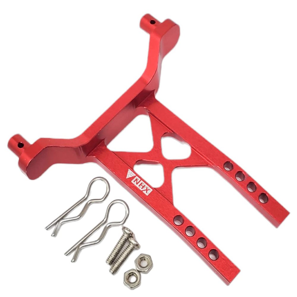 NHX RC Aluminum Rear Body Mount for Traxxas 1/18 LATRAX Teton Red