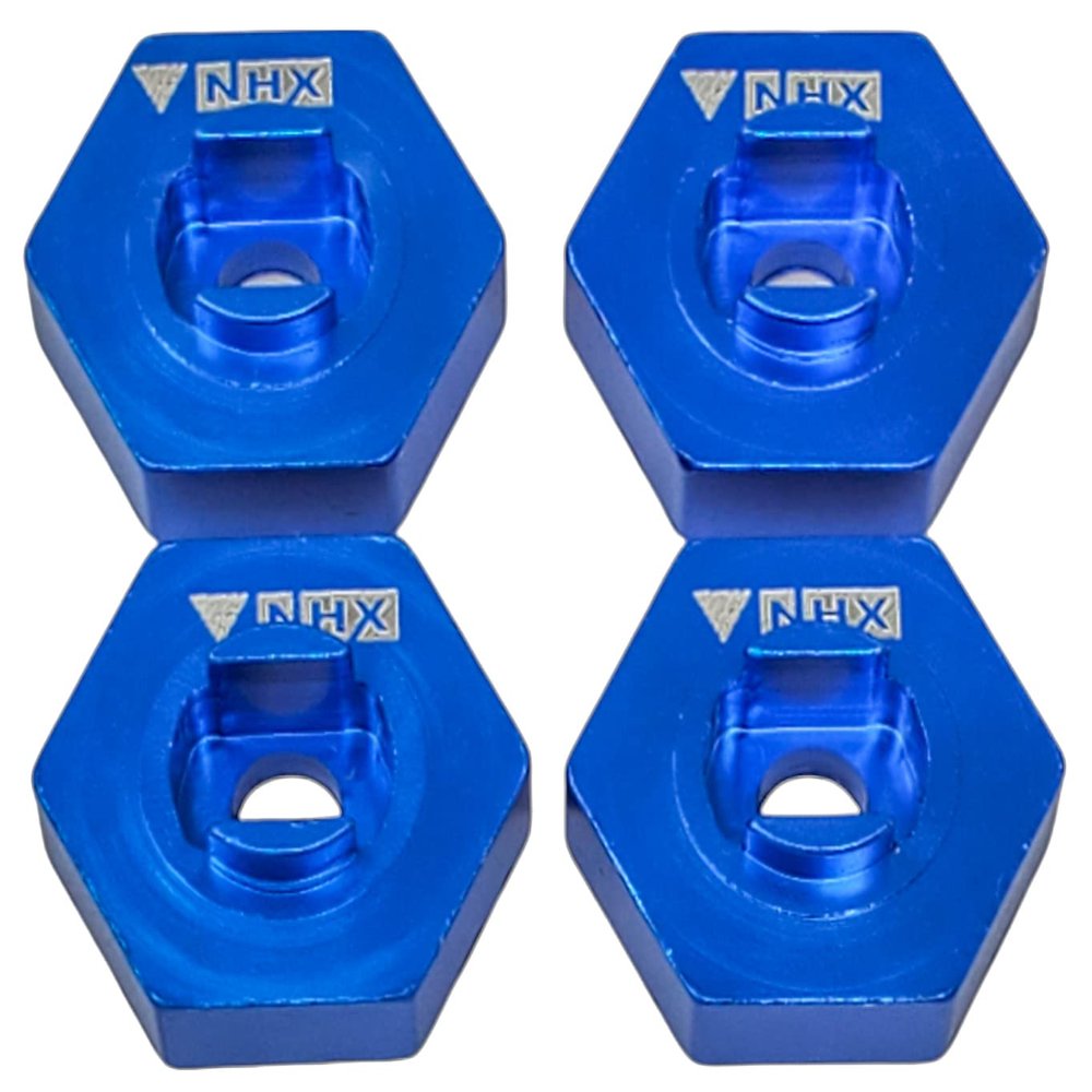 NHX RC Aluminum Hex Adaptor for 1/18 LaTrax Teton Blue