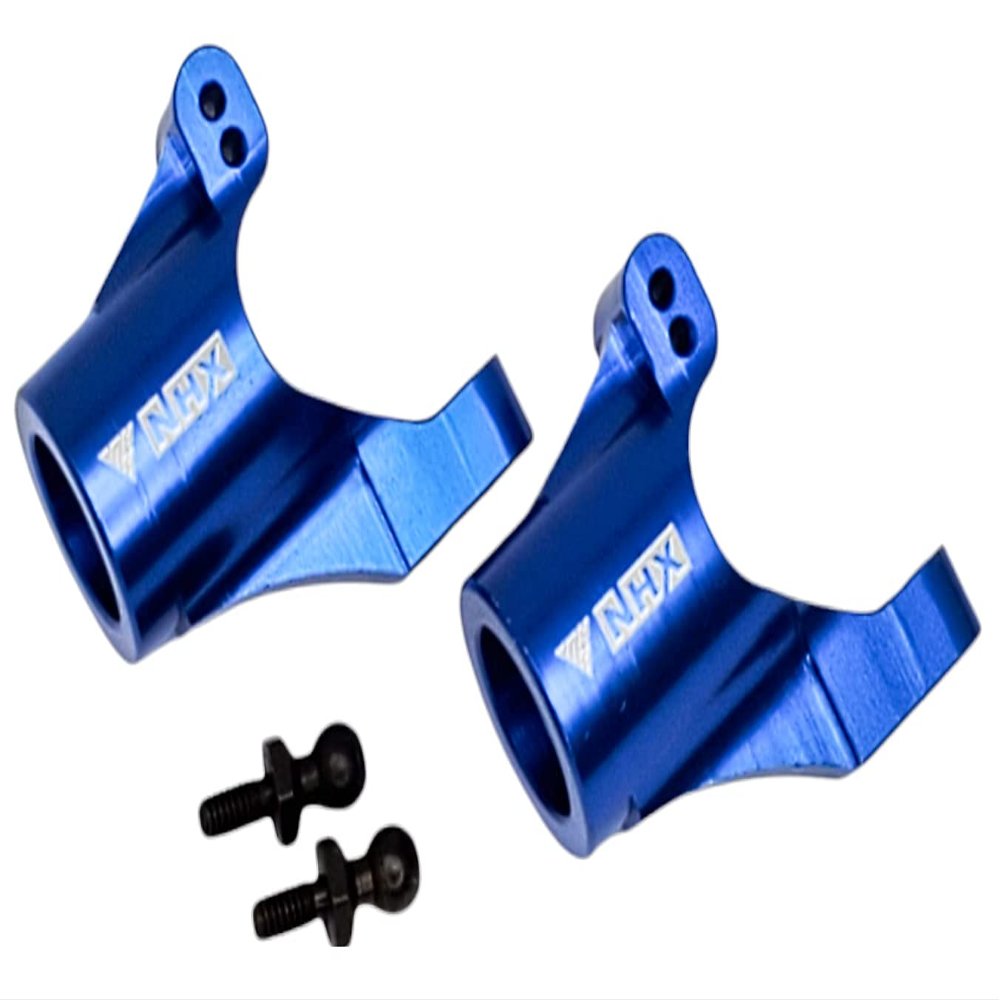 NHX RC Aluminum Rear Steering Hub Carrier for Traxxas 1/18 LATRAX Teton Blue