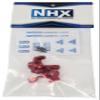 NHX RC Aluminum Steering Knuckle Hub for Traxxas 1/18 LATRAX Teton Red view 3