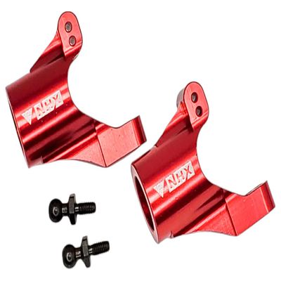 NHX RC Aluminum Rear Steering Hub Carrier for Traxxas 1/18 LATRAX Teton Red