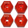 NHX RC Aluminum Hex Adaptor for Traxxas 1/18 LATRAX Teton Red view 1