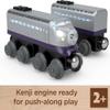 Thomas & Friends Wooden Railway, Kenji Engine and Coal Car, push-along train made from sustainably sourced wood for kids 2 years and up (Amazon Exclusive) view 2