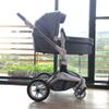 360 Degree Rotation Baby Stroller/Carriage, PU Leather Pushchair Pram, 2022 (F023) (F023 Black) view 3