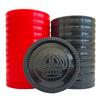 SEETOOOGAMES 24 Pieces 3 Inches Jumbo Replacement Checker Pieces Only-12red,12black view 2