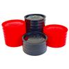 SEETOOOGAMES 24 Pieces 3 Inches Jumbo Replacement Checker Pieces Only-12red,12black view 3