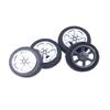 4pcs 26mm Dia 2 Inner Hole Dia 8mm Thick Plastic Car Wheel Black, (Bettomshin) view 1
